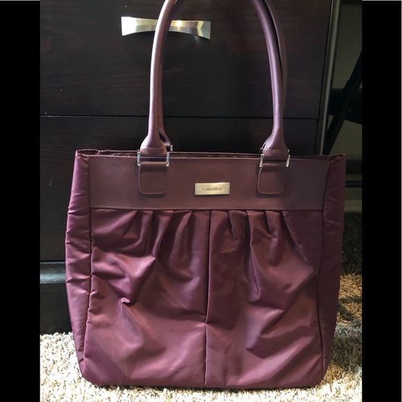 Calvin Klein Handbags - Calvin Klein Dark Purple Purse Shoulder Bag